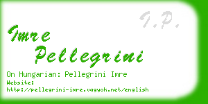 imre pellegrini business card